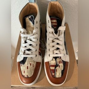 Christian Louboutin, Brown (Multicolor), Size 43.5